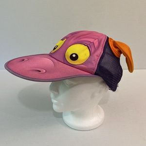 VTG 1982 Epcot Disney Parks Figment Cap Hat Adult Snap Back Mesh Character Rare